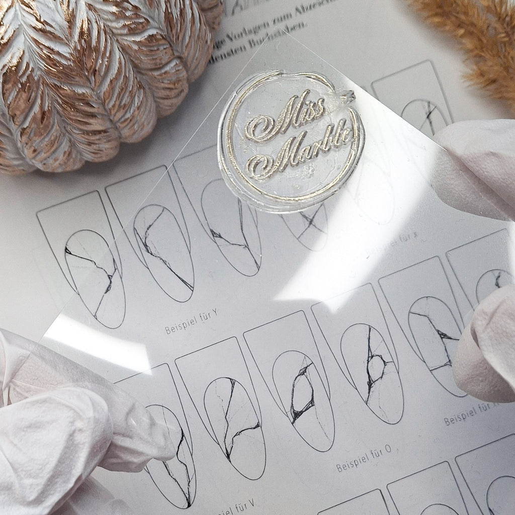 Set Buch - Secrets of Marble Nailart + Strukturfolie