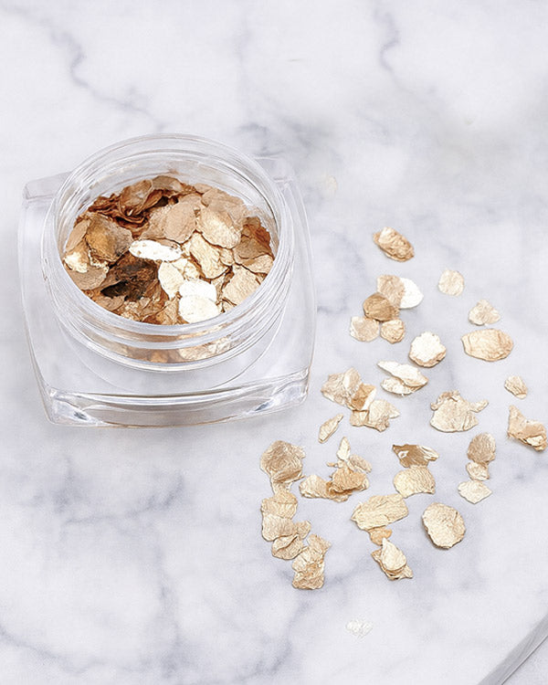 Gold &amp; Silver Flakes Set CRYSTAL
