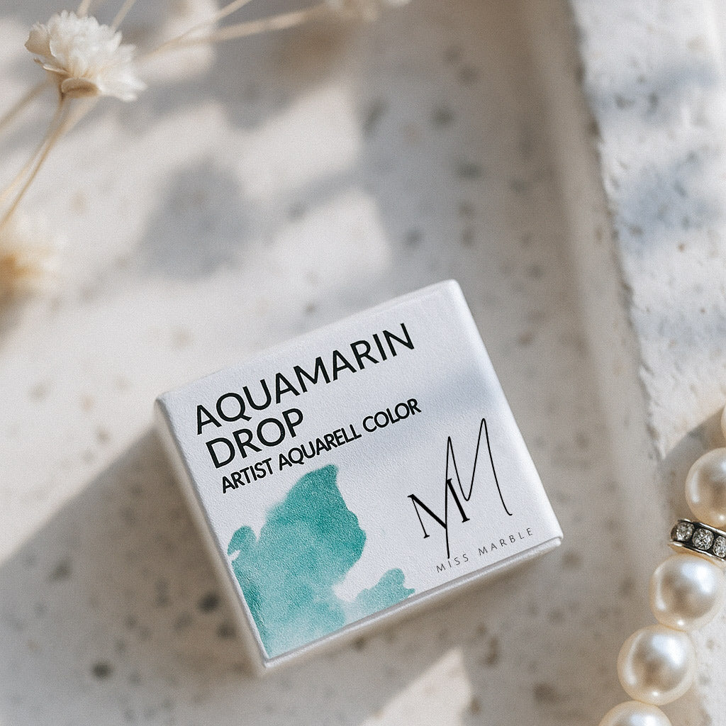 Aquamarin Drop Aquarell Color