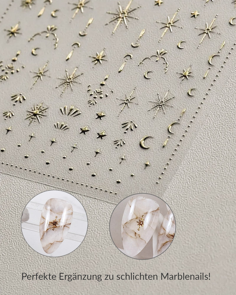 Ornament Sticker Gold