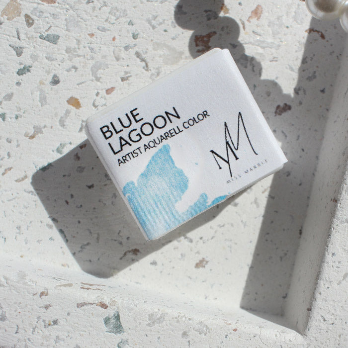 Blue Lagoon Aquarell Farbe