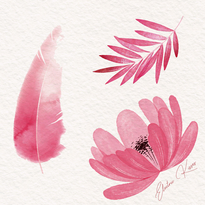 Electric Kisses Aquarell Farbe