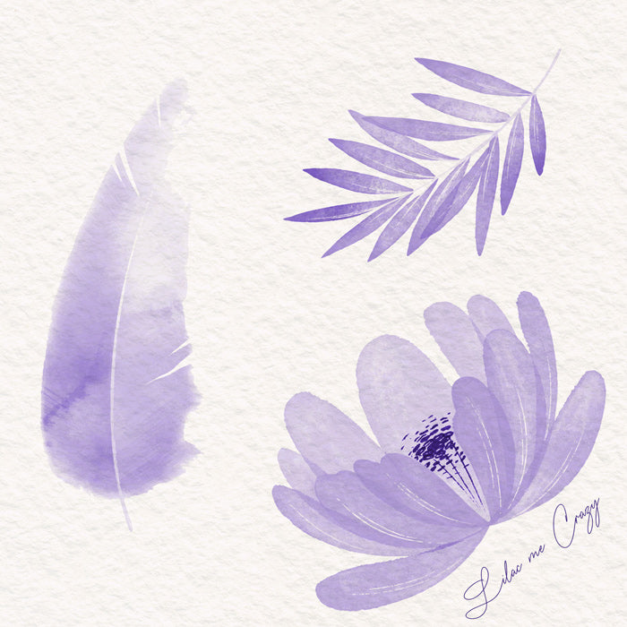 Lilac me crazy Aquarell Farbe