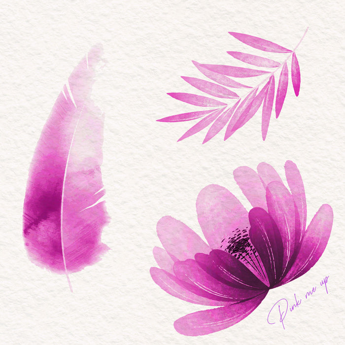 Pink me up Aquarell Farbe