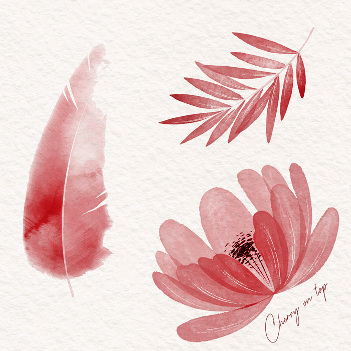 Cherry on top Aquarell Color