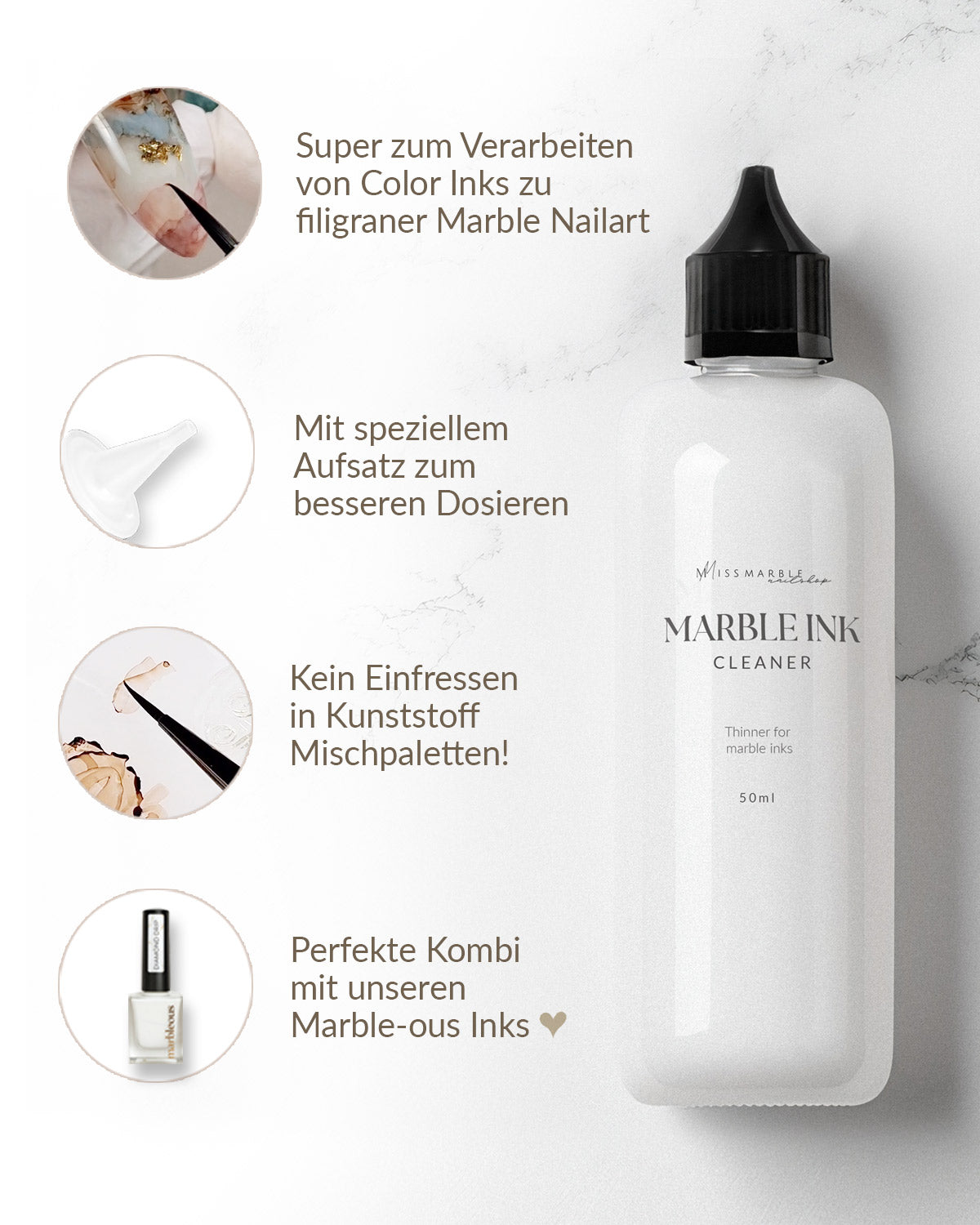 Marble Ink Cleaner 50ml mit Dosierhilfe