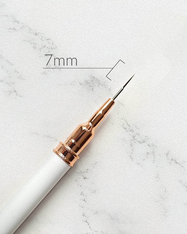 Fineliner Nailartpinsel weiß kurz 7mm