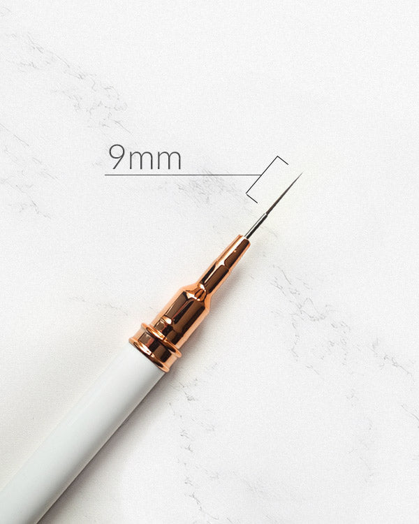 Fineliner Nailartpinsel weiß kurz 9mm