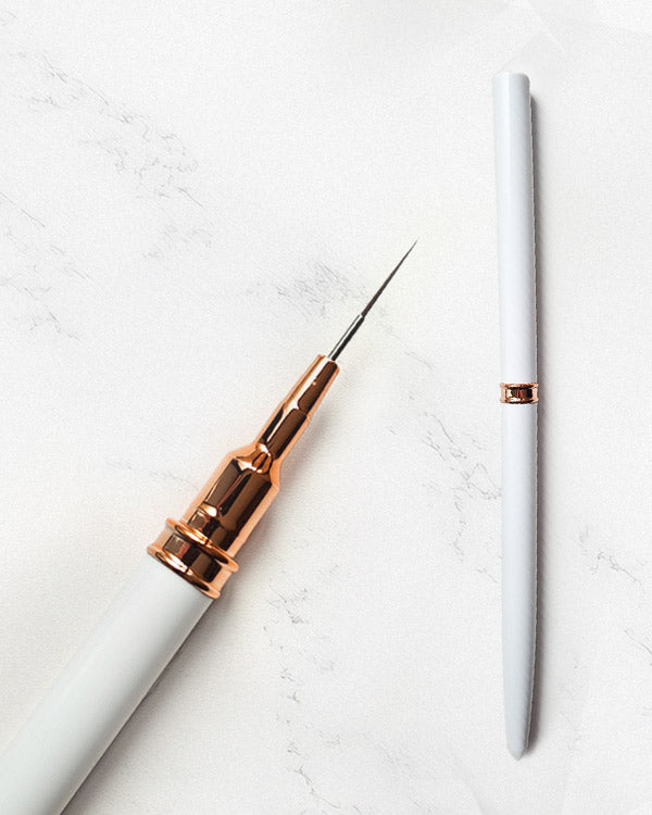 Fineliner Nailartpinsel weiß kurz 9mm