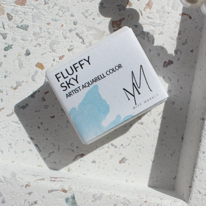Fluffy Sky Aquarell Farbe