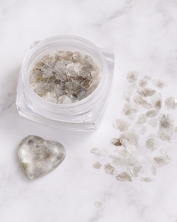 Gold &amp; Silver Flakes Set CRYSTAL