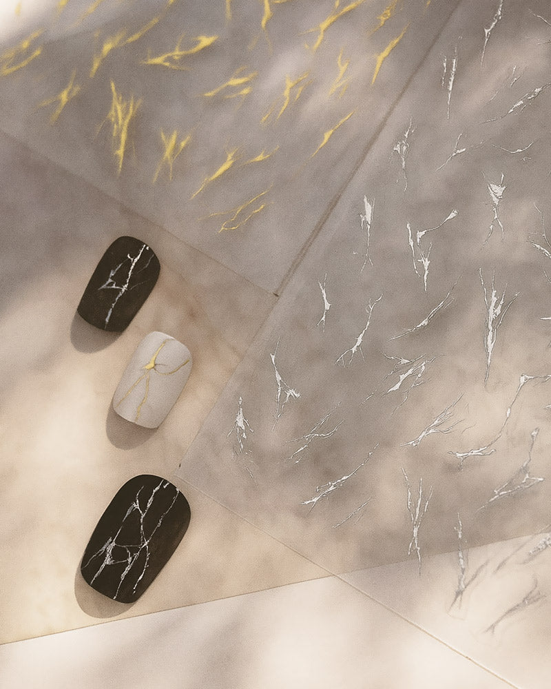 Gold &amp; Silver Flakes Set CRYSTAL