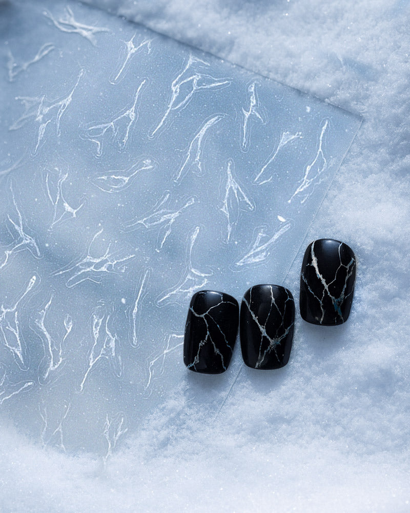 Marmor Effekt Sticker weiß