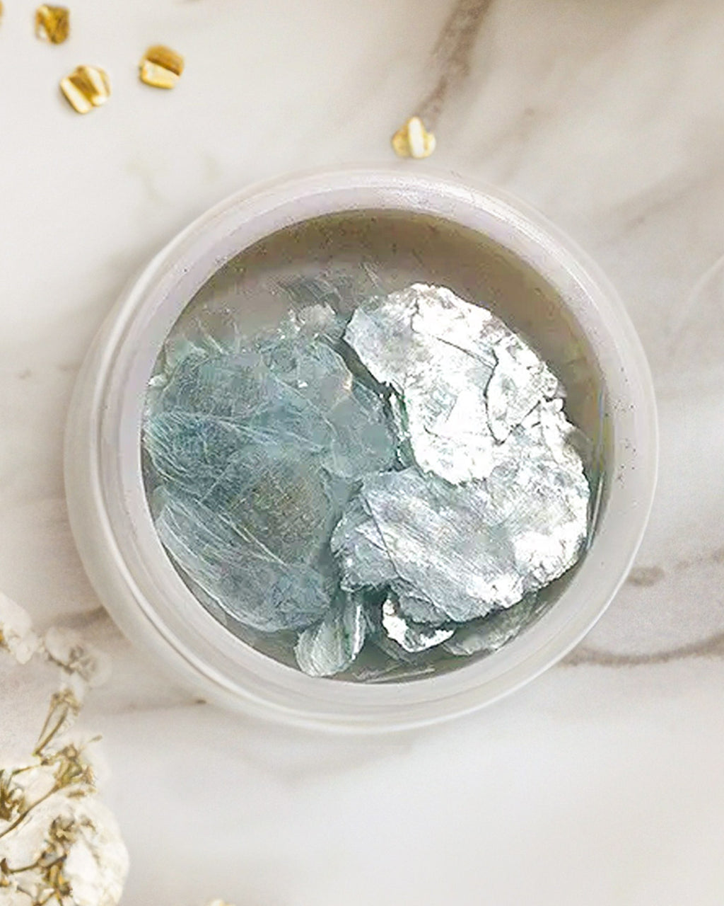 Gold &amp; Silver Flakes Set CRYSTAL