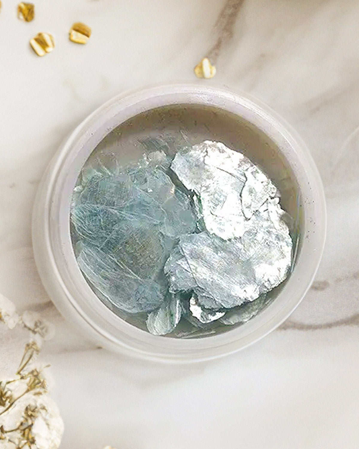 Gold &amp; Silver Flakes Set CRYSTAL