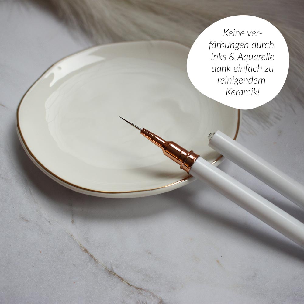 ceramic mixing palette "GOLD MOON"