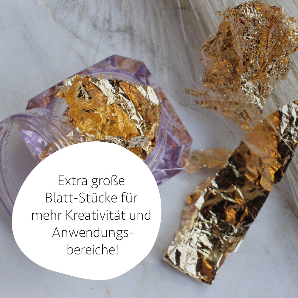Gold &amp; Silver Flakes Set LILAC