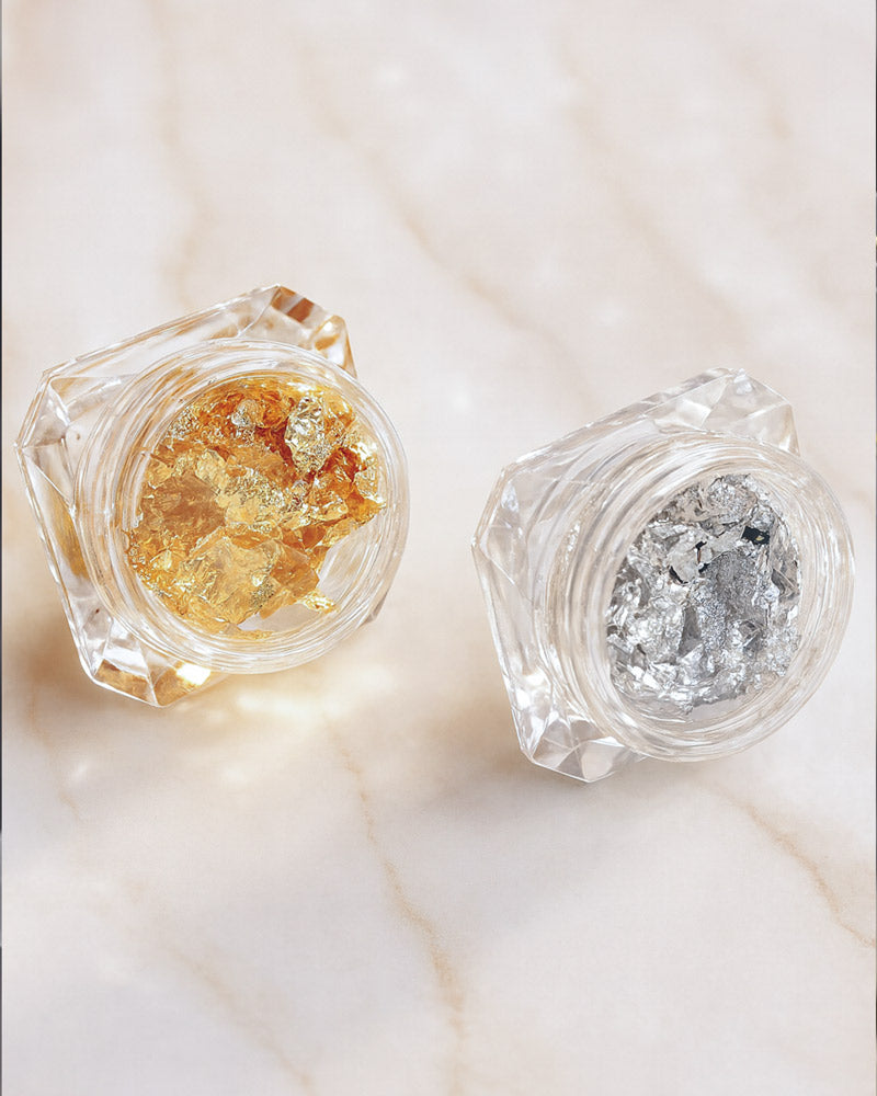 Gold & Silver Flakes Set CRYSTAL