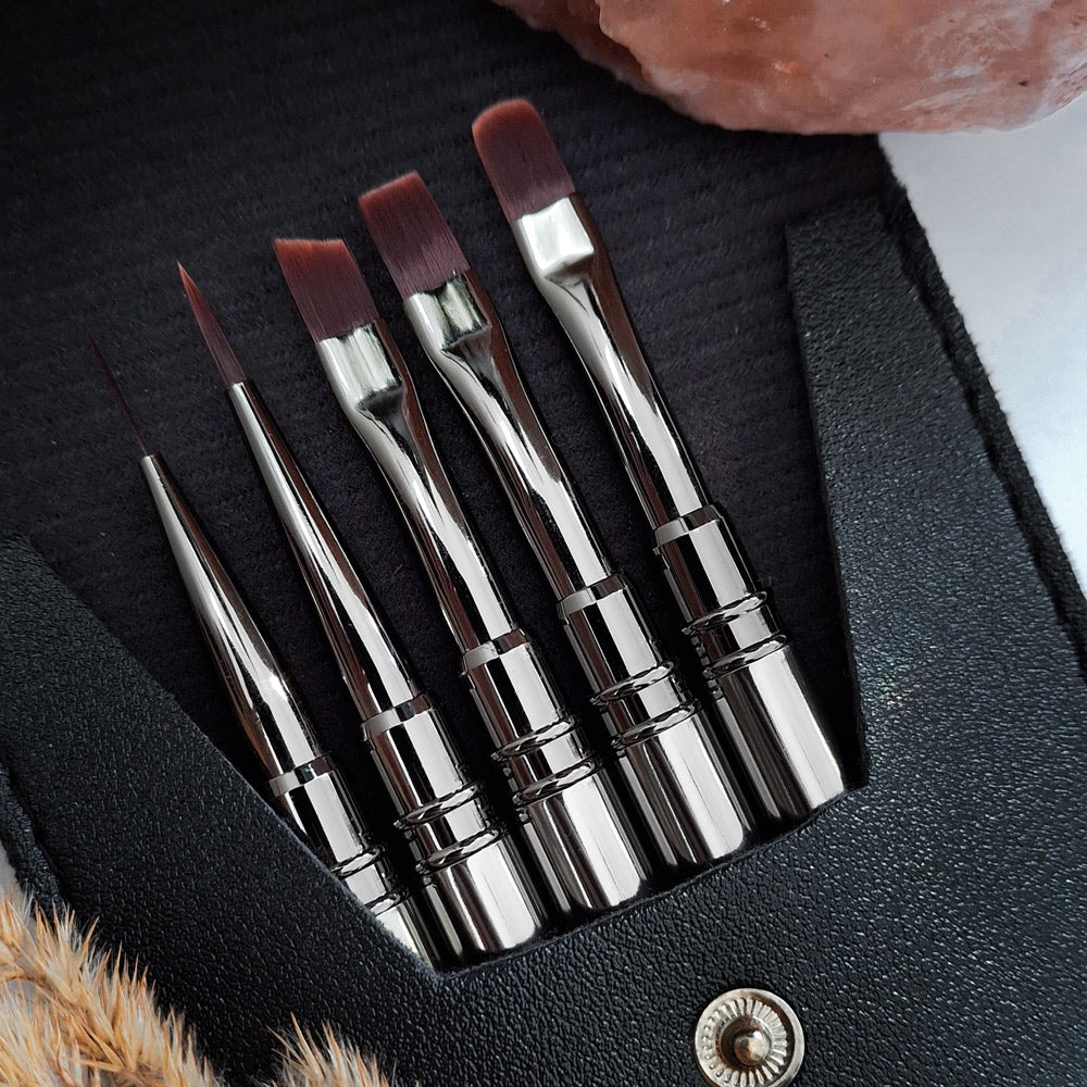MARBLEQUEEN brush set of 5 GEMSTONE Edition ♡