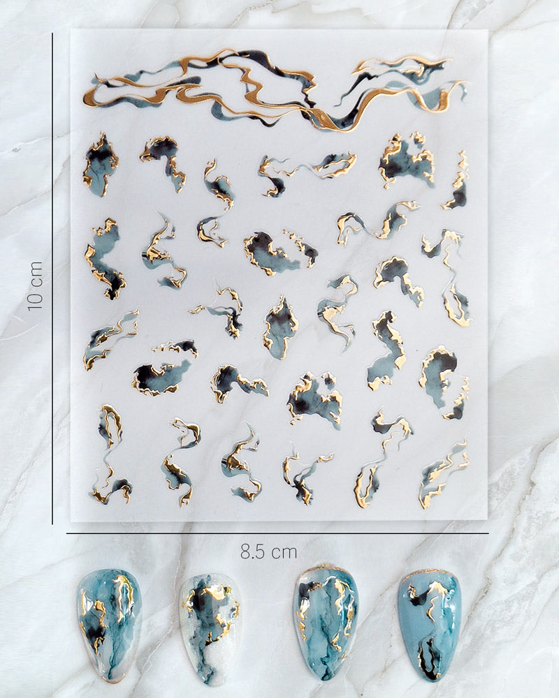 Marmor Effekt Sticker storm grey