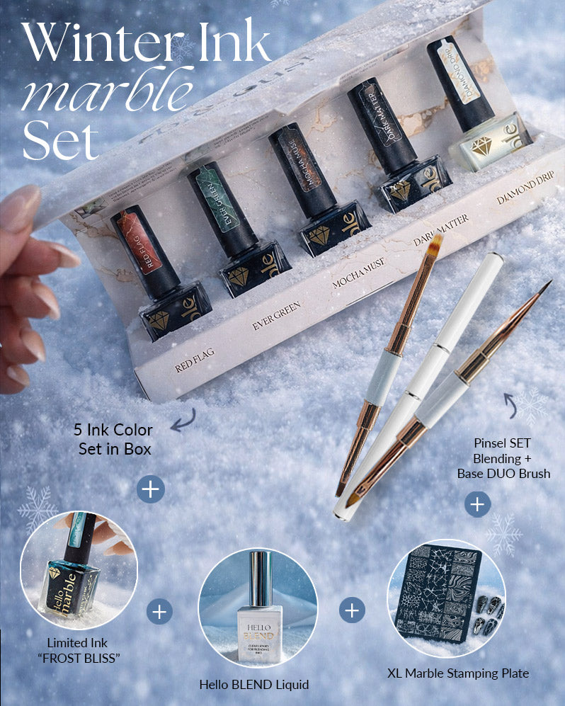 WINTER INK marble Set
